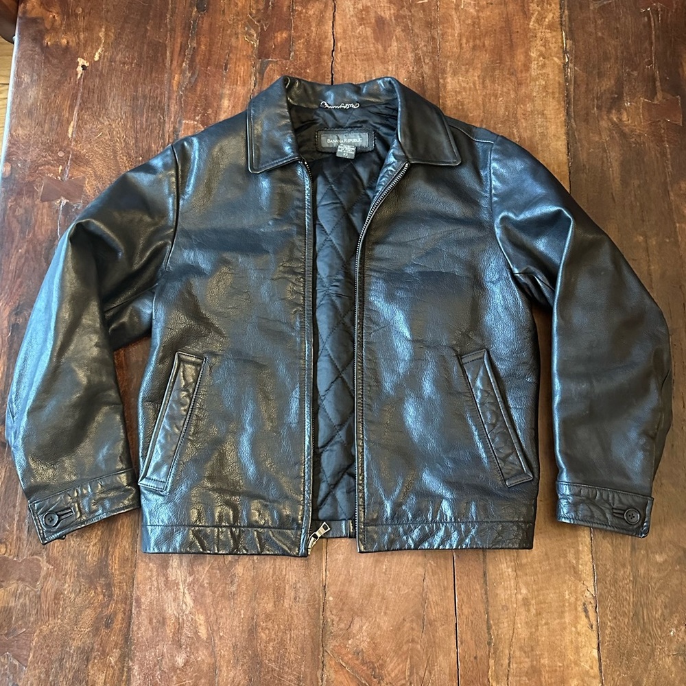 Vintage(?) 90s Banana Republic Leather Jacket